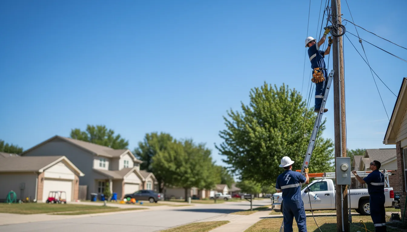 Residential electrician providing installation services in North Greece, NY